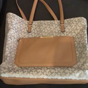 Large beige purse